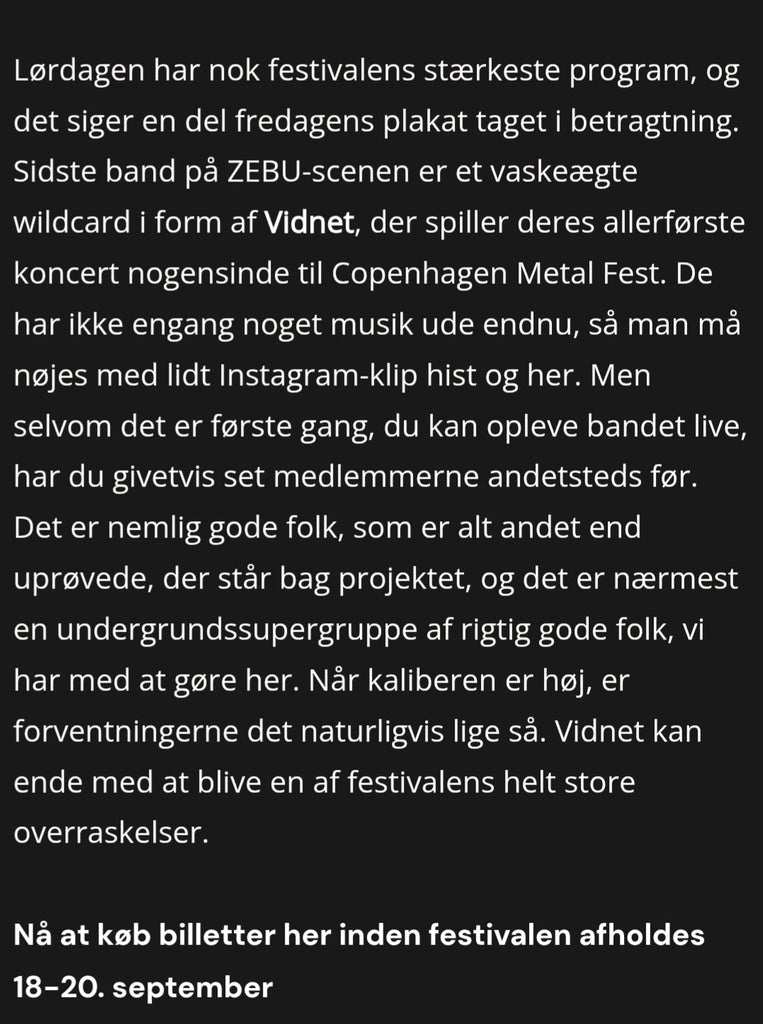 Selvtægt recommends Vidnet!