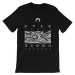 Over the Under Records sort T-shirt med logo